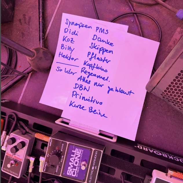 Foto aus einem Moment der Band