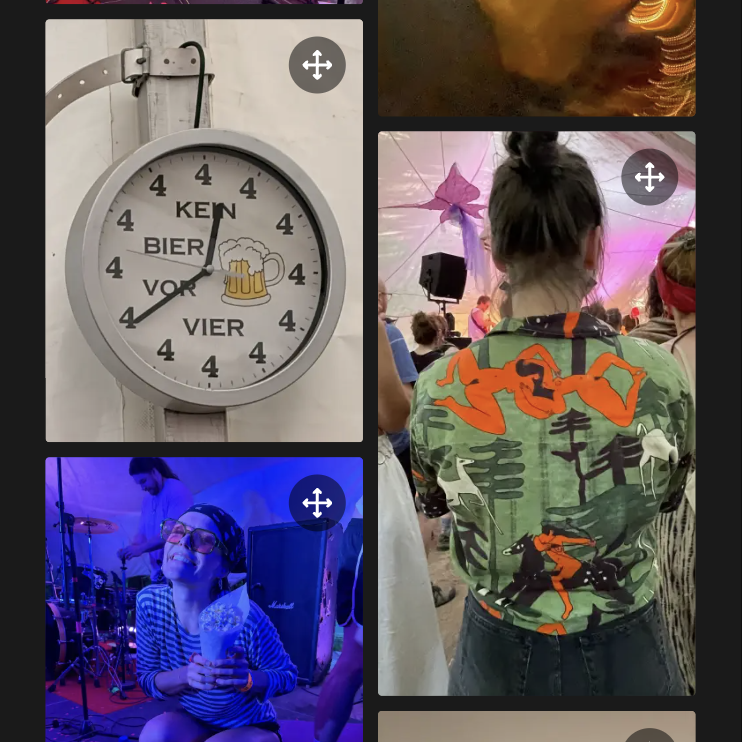 Fotoraster eines Moments